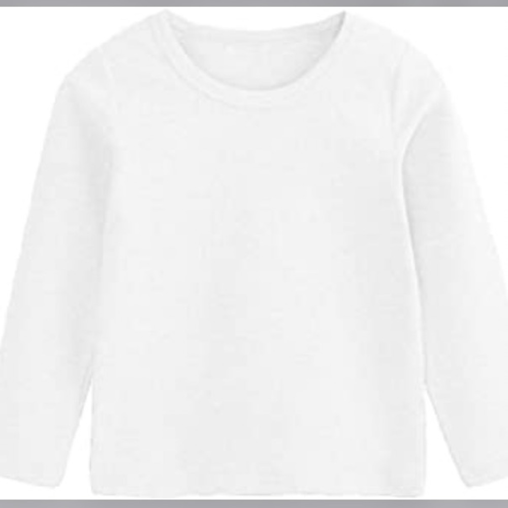 White long sleeve t-shirt